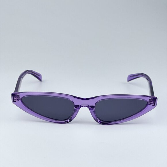 Celine CL40231I 81Y BRAND NEW Sunglasses Transparent Violet Geometric Women main image 7